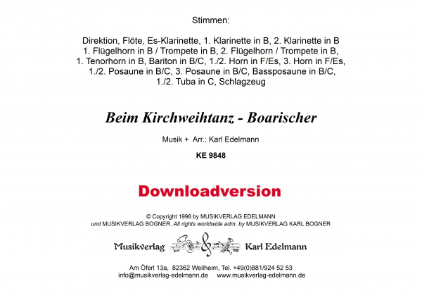 Beim Kirchweihtanz-Boarischer - Download